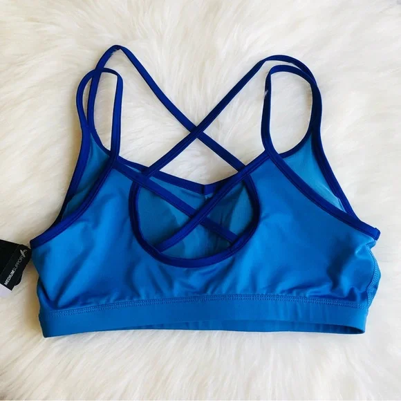 Women's Reebok Blue Sports Bra Size M - Picture 5 of 9